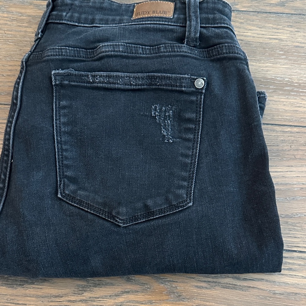 Judy Blue Charcoal Denim Jeans BOYFRIEND FIT
